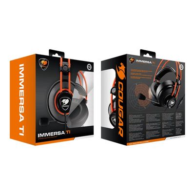 COUGAR Immersa ti - Casque gamer filaire avec micro - noir / orange