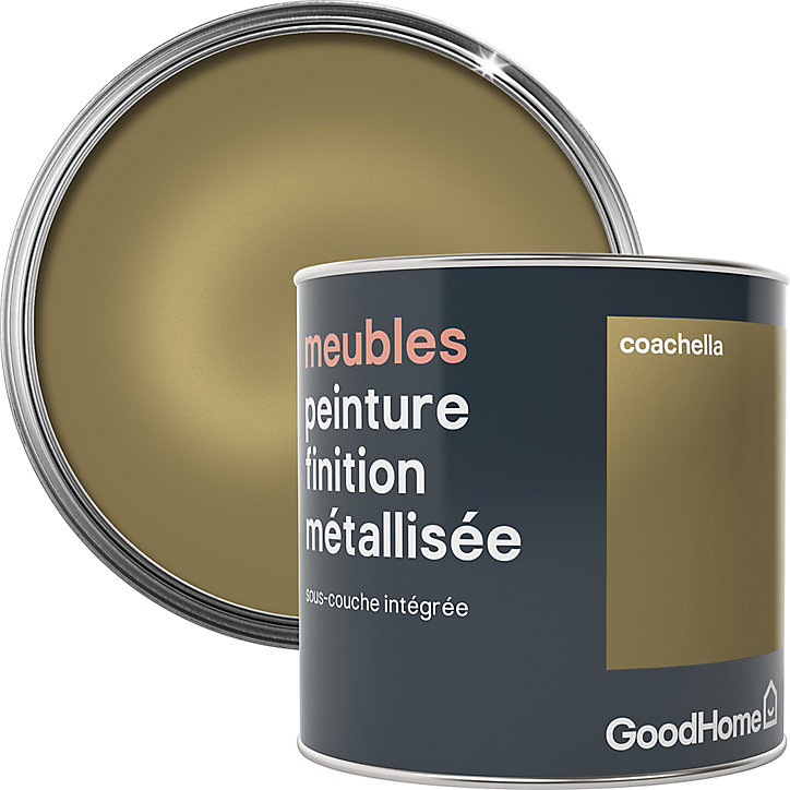 Peinture de rénovation meubles GoodHome Coachella métallisé 0,5L