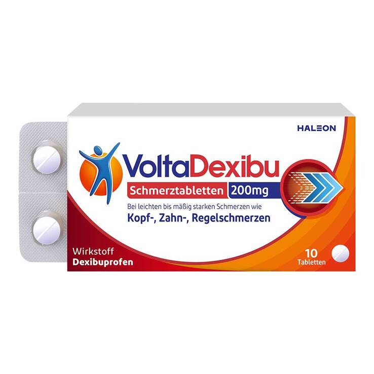 VoltaDexibu Schmerztabletten 200 mg Filmtabletten, 10 St