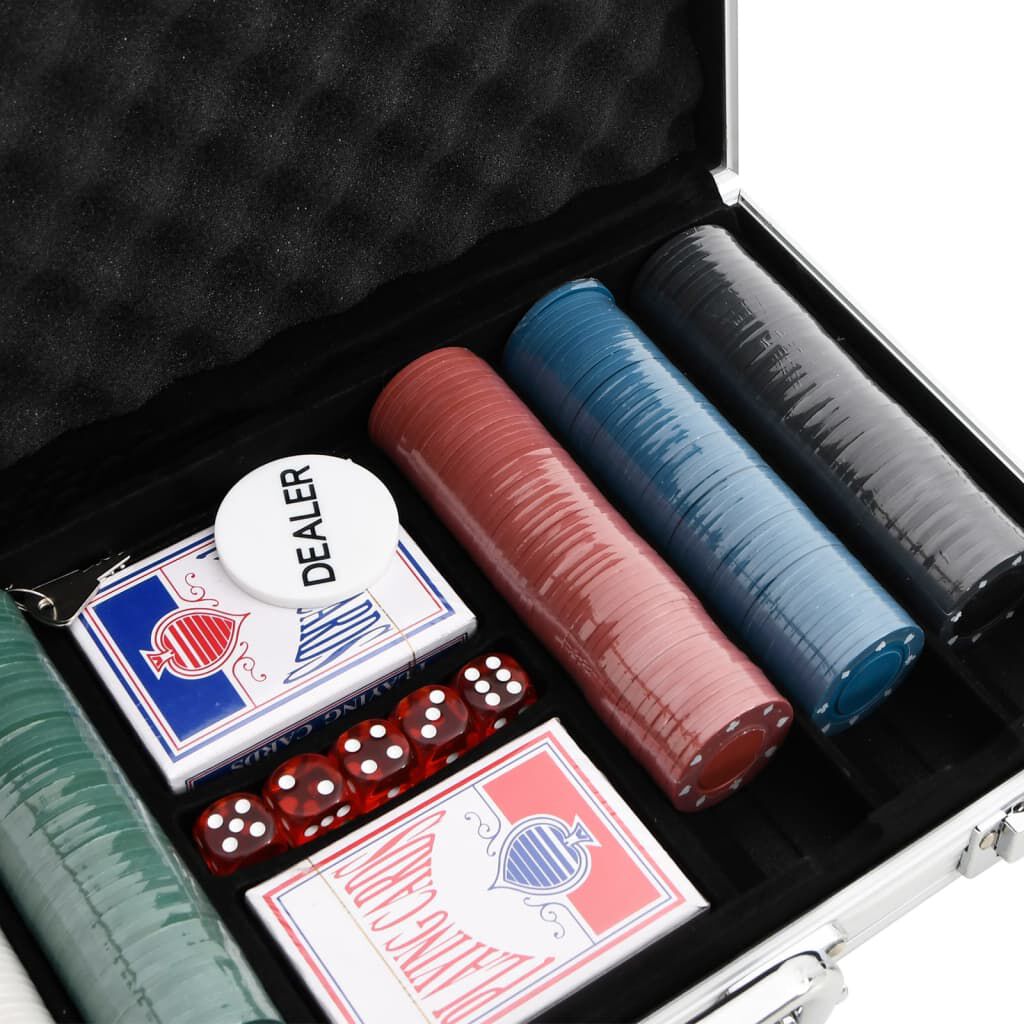 vidaXL Pokerchipset, 300 stuks, 4 g