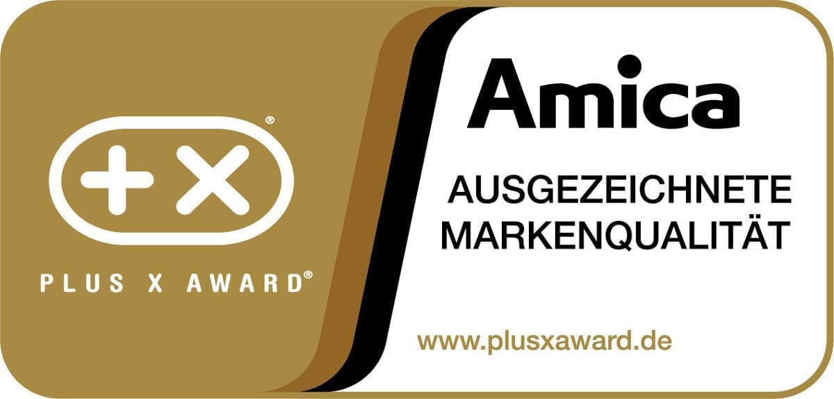 Amica KGCL 387 150 S Kühl-Gefrierkombination/Schwarze Edelstahloptik / 176cm Höhe/elektr. Steuerung/weniger Abtauen dank FrostControl/VitControl Schublade