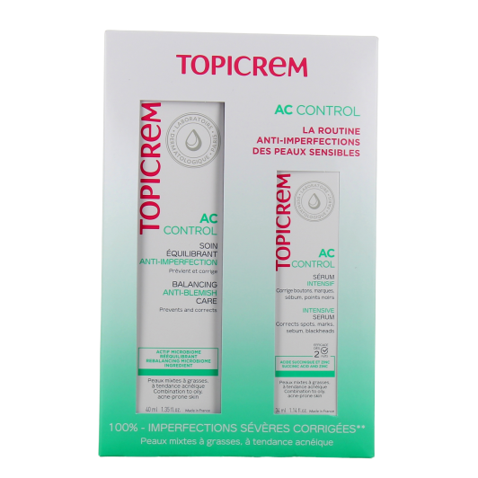 Topicrem AC Control soin équilibrant - Peau mixte à grasse, acnéique