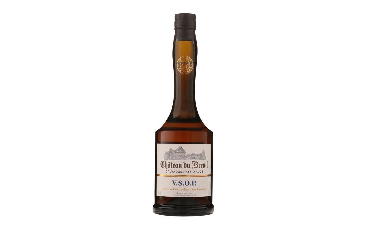 Calvados VSOP 0.7 lBernsteinfarbener Apfelbranntwein aus Frankreich