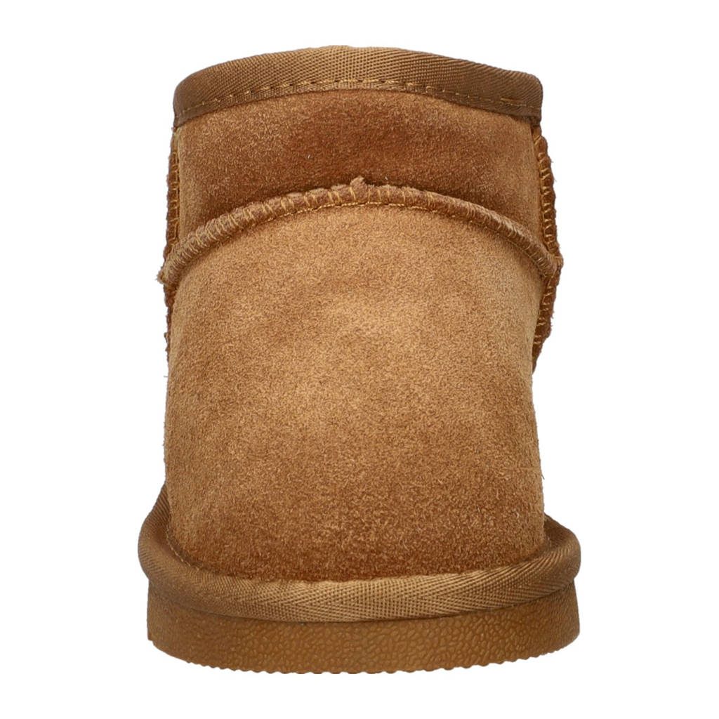 Nelson Kids suède enkelboots cognac