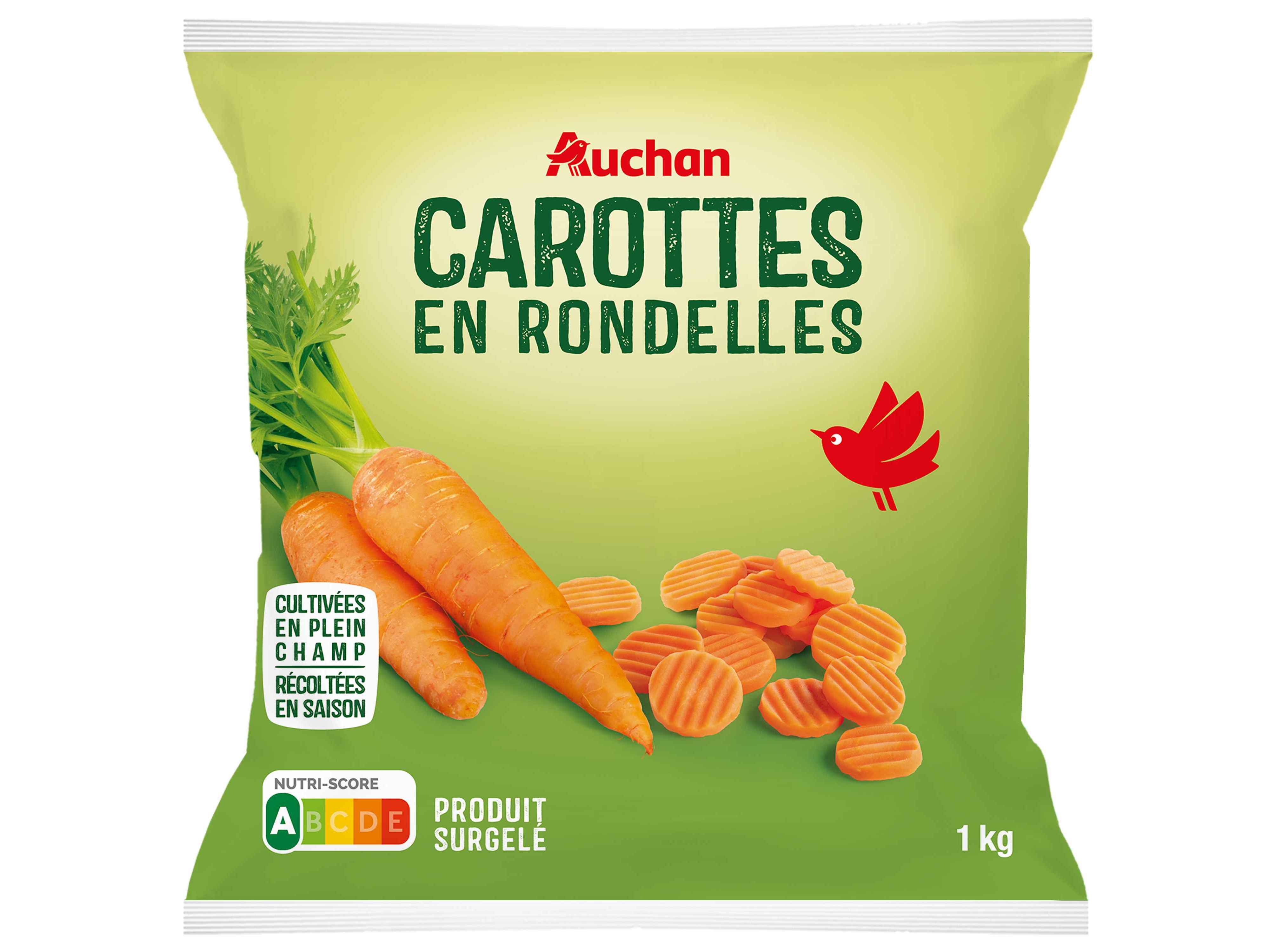 CENOURAS AUCHAN ÀS RODELAS ULTRACONGELADAS 1KG