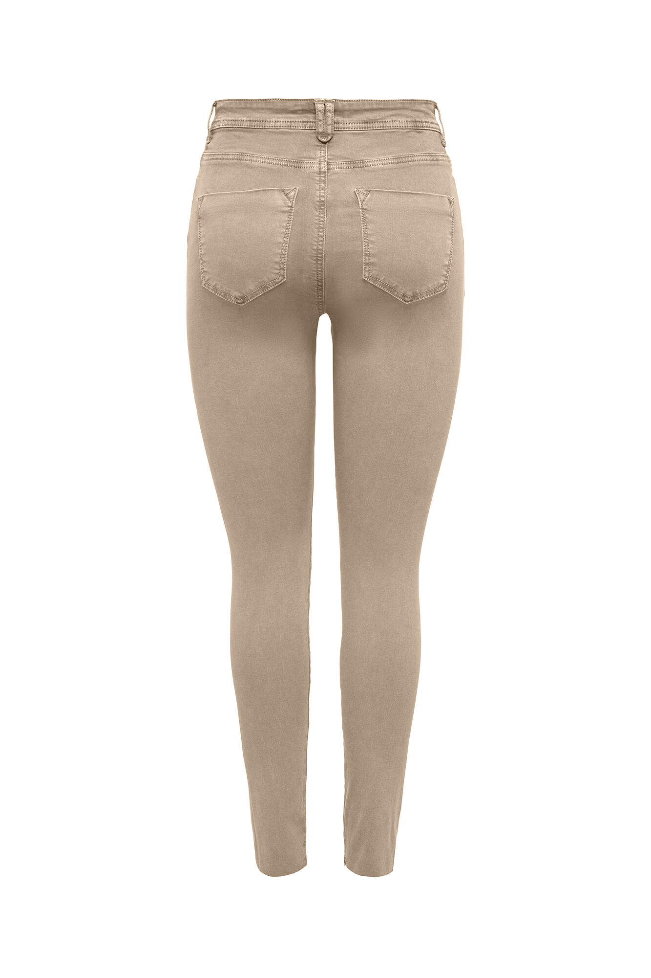 Calça jeans skinny e cintura alta
