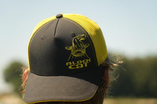 Casquette Black Cat Black And Yellow Trucker Cap