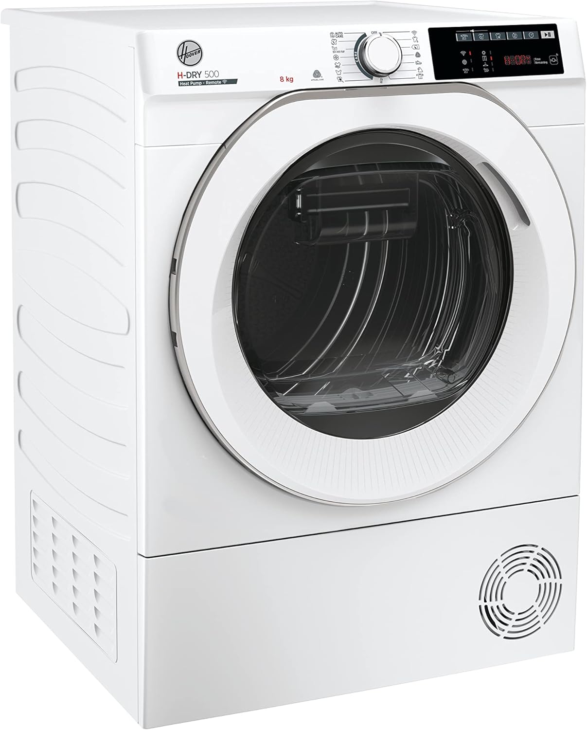 Hoover H-DRY 500 NDE H8A2TCEXS-S Wärmepumpentrockner I 8 kg I WiFi + Bluetooth I AquaVision, Schuhgestell