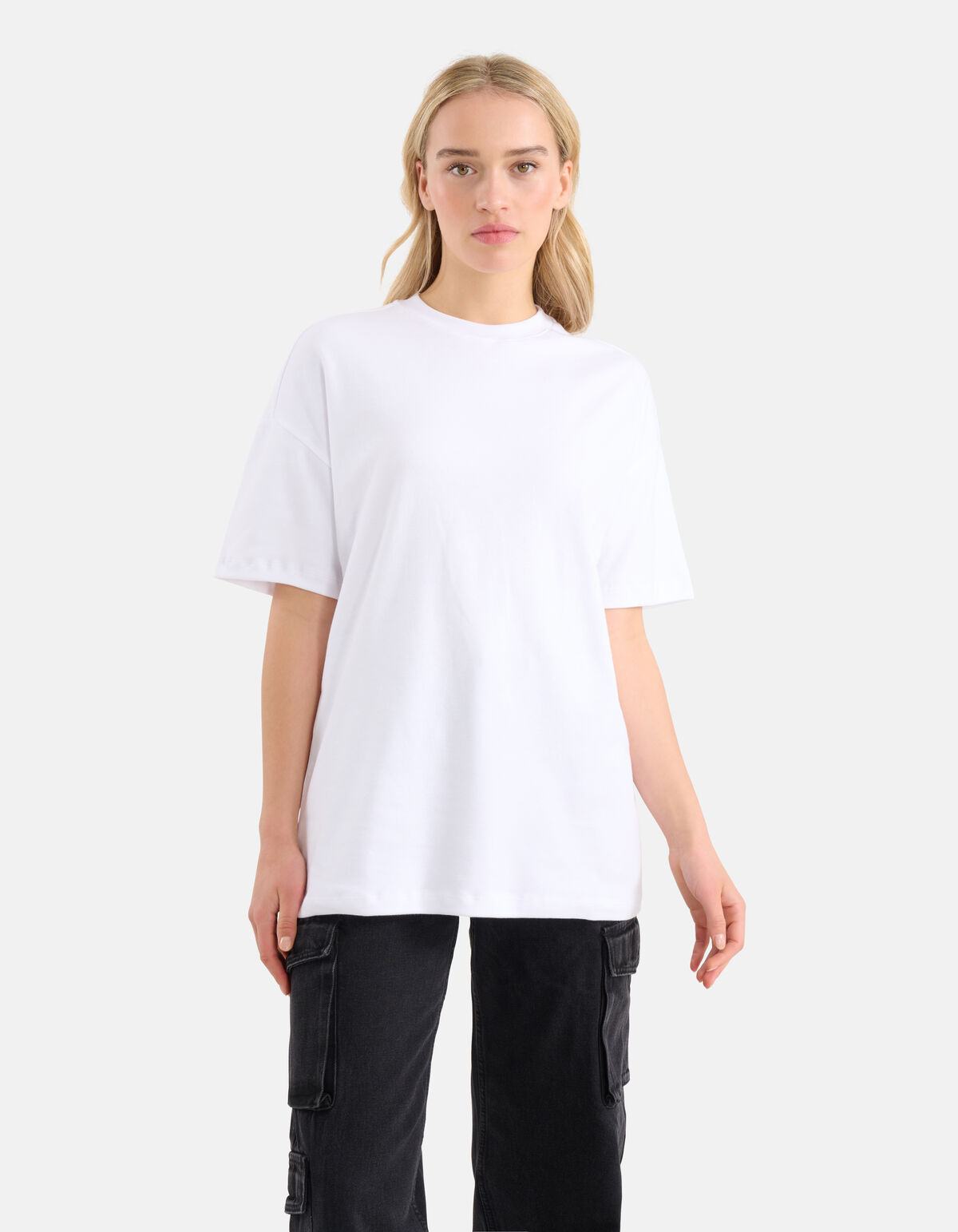 Oversized Basis T-shirt Wit