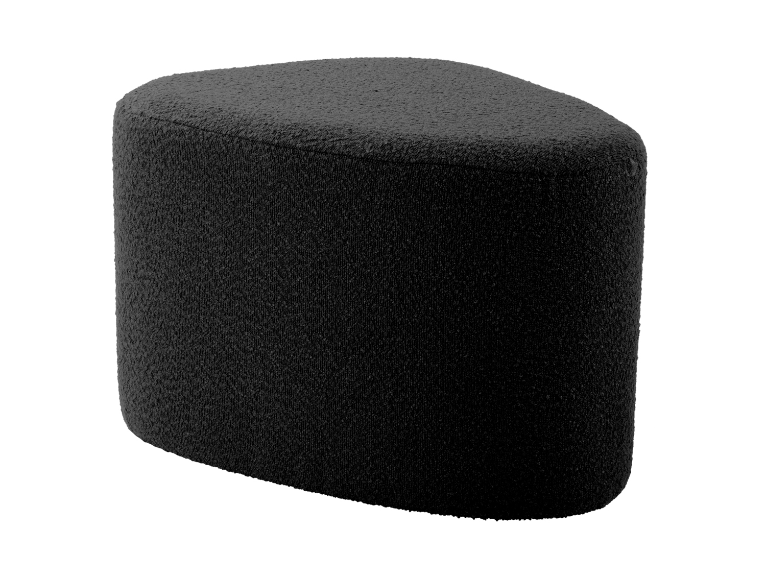 Pouf Ada organic large bouclé black