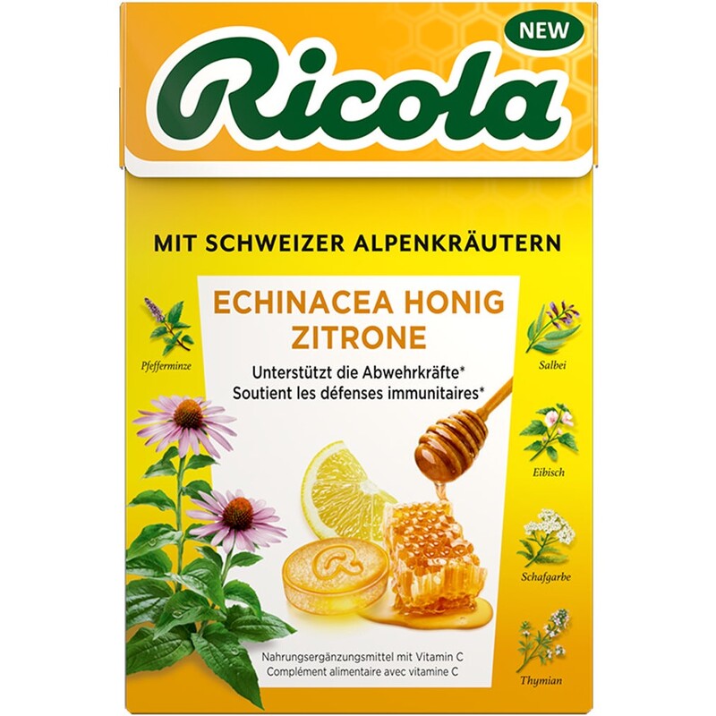 Ricola Echinacea Honig Zitrone, 50 g
