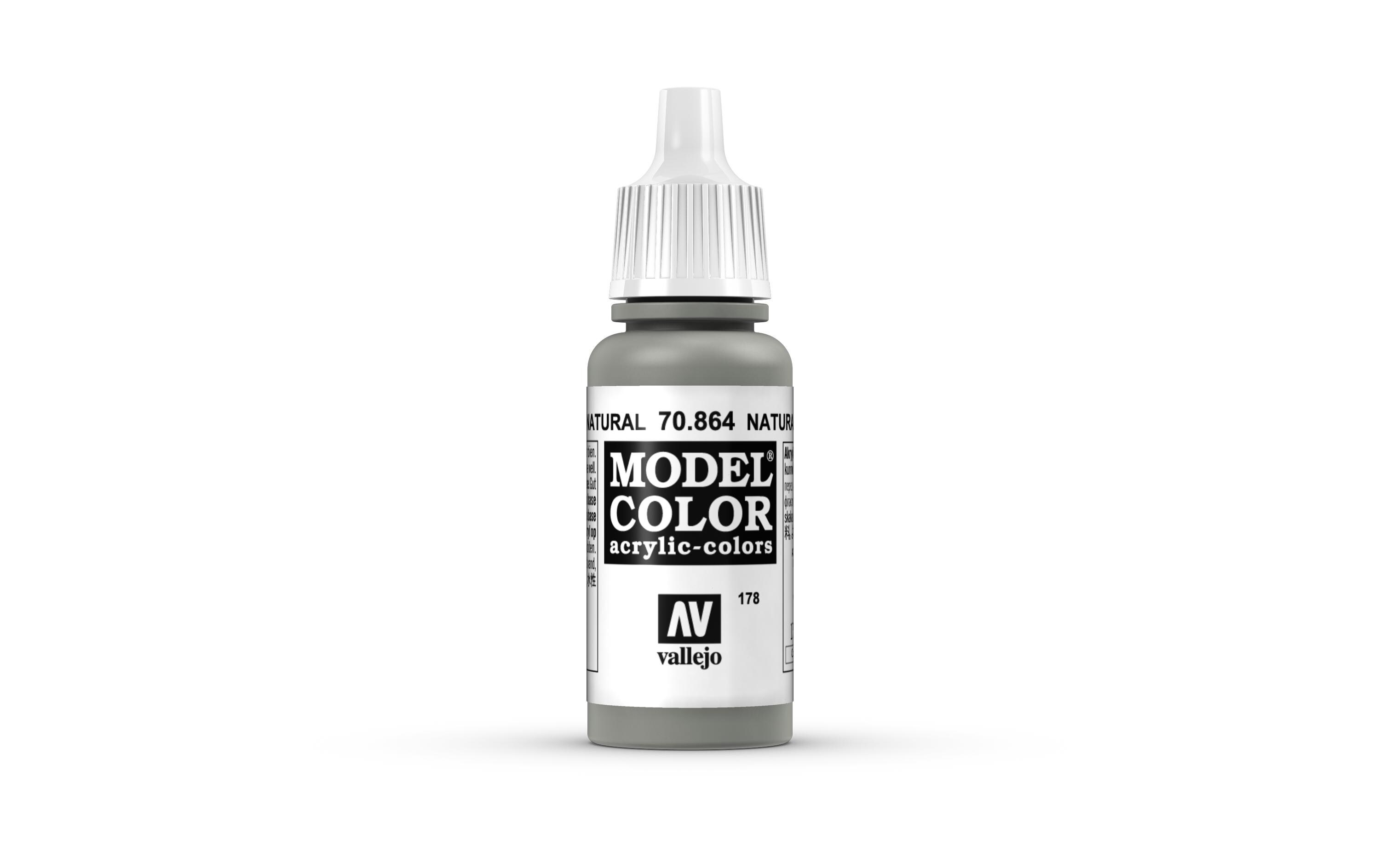 Acrylfarbe Metallic, Natural Stahl 17 mlModel Color Natural Steel