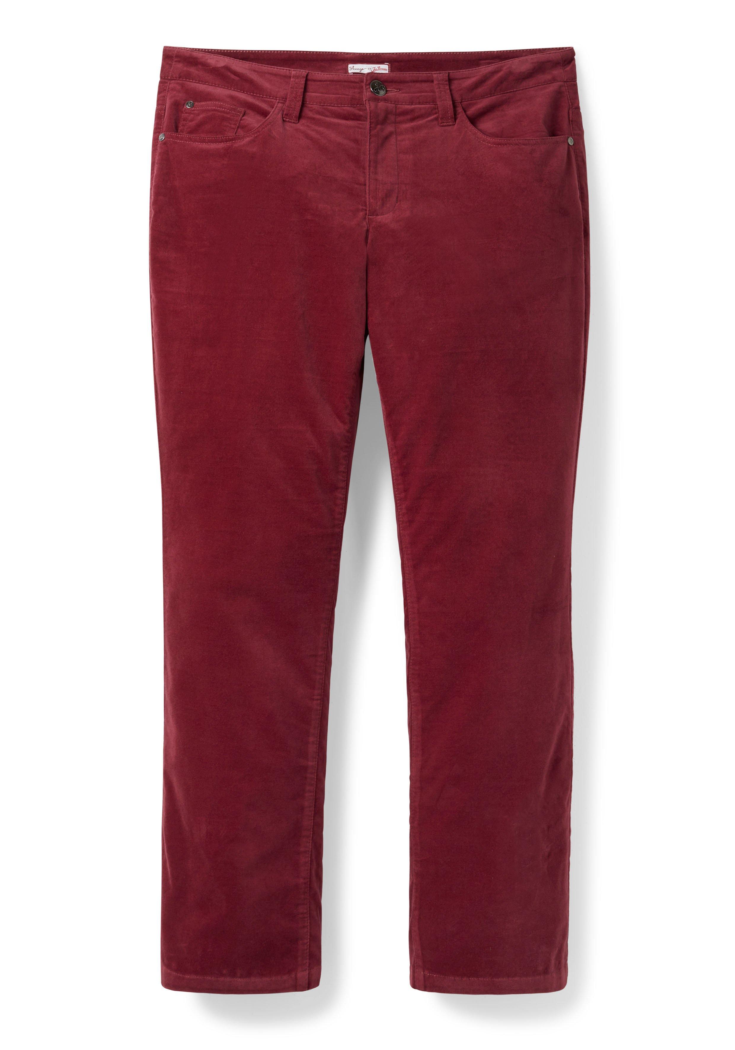 Gerade Samthose in weicher, elastischer Qualität