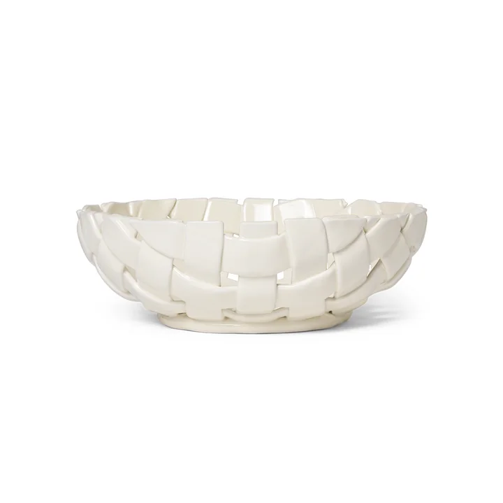 Ferm Living - Plait Schale, Ø 30 cm, off-white