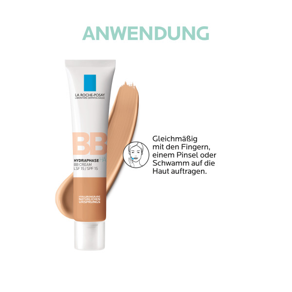 La Roche-Posay Hydraphase HA BB Creme<br>40 ml, Tube, Creme, medium