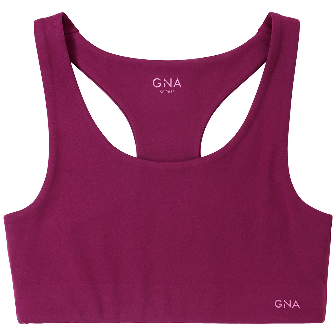 Gina Sports Damen Sport-Bustier unifarben beere