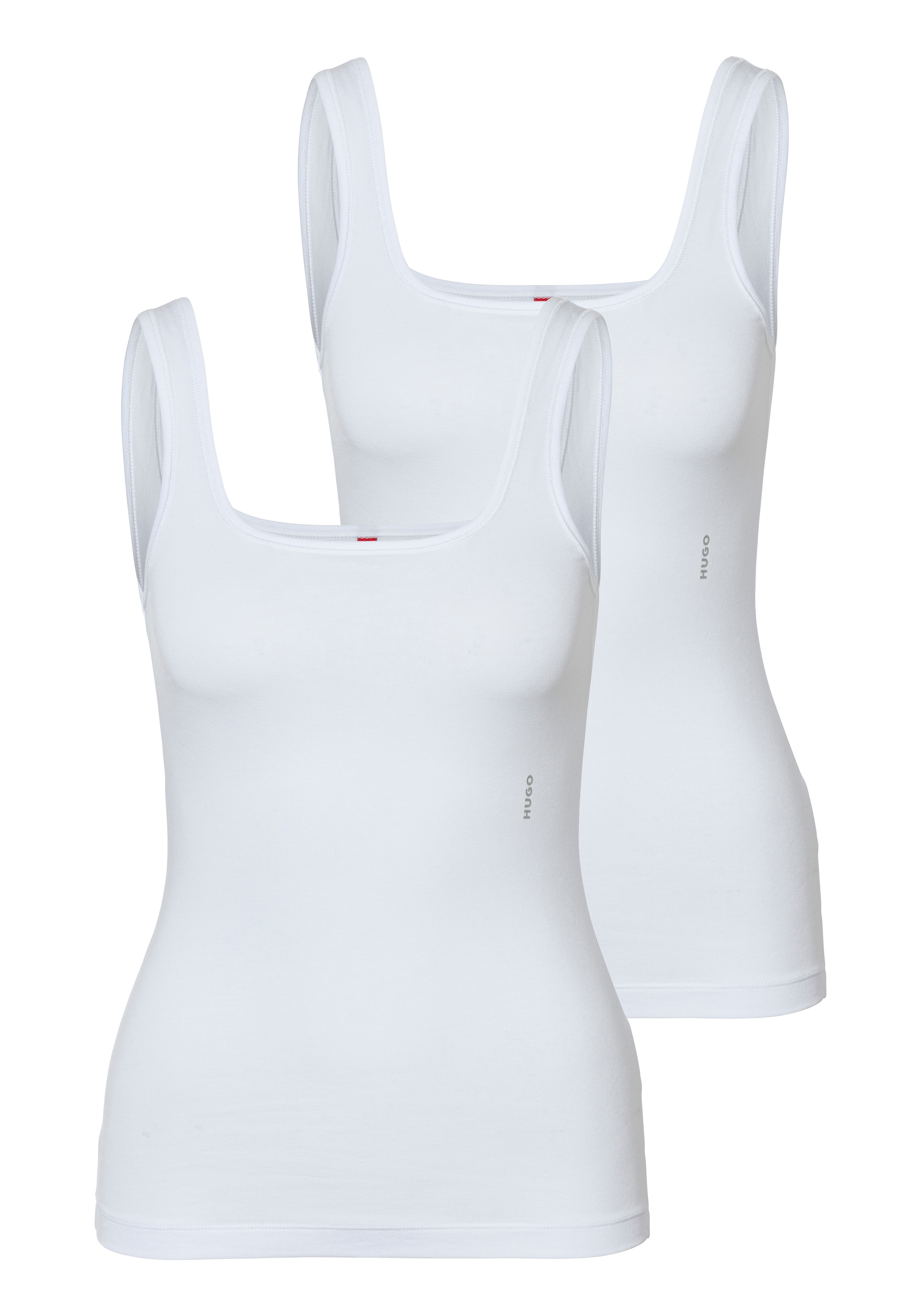 HUGO Underwear Tanktop »TWIN VEST«, 2er-Packer Packung, mit vertikalem Logoprint