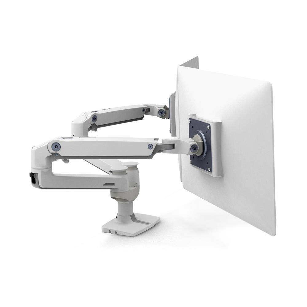 Ergotron Bras LX bi-écran juxtaposés - Blanc