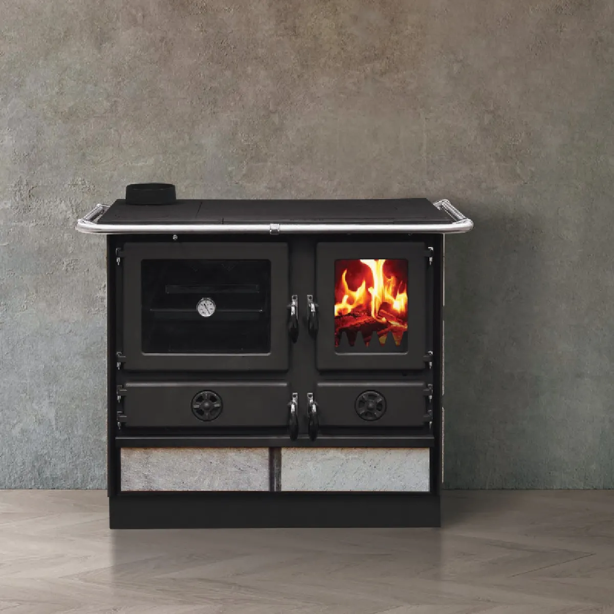 Interstoves Magnum MBS Cuisinière à bois - Bordeaux