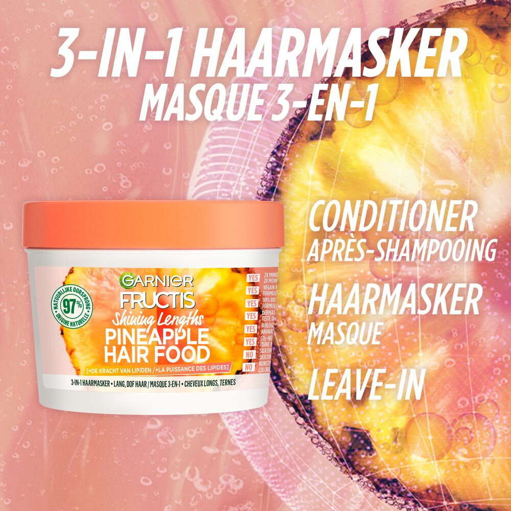 Garnier Fructis Pineapple Hair Food Haarmasker400 ml