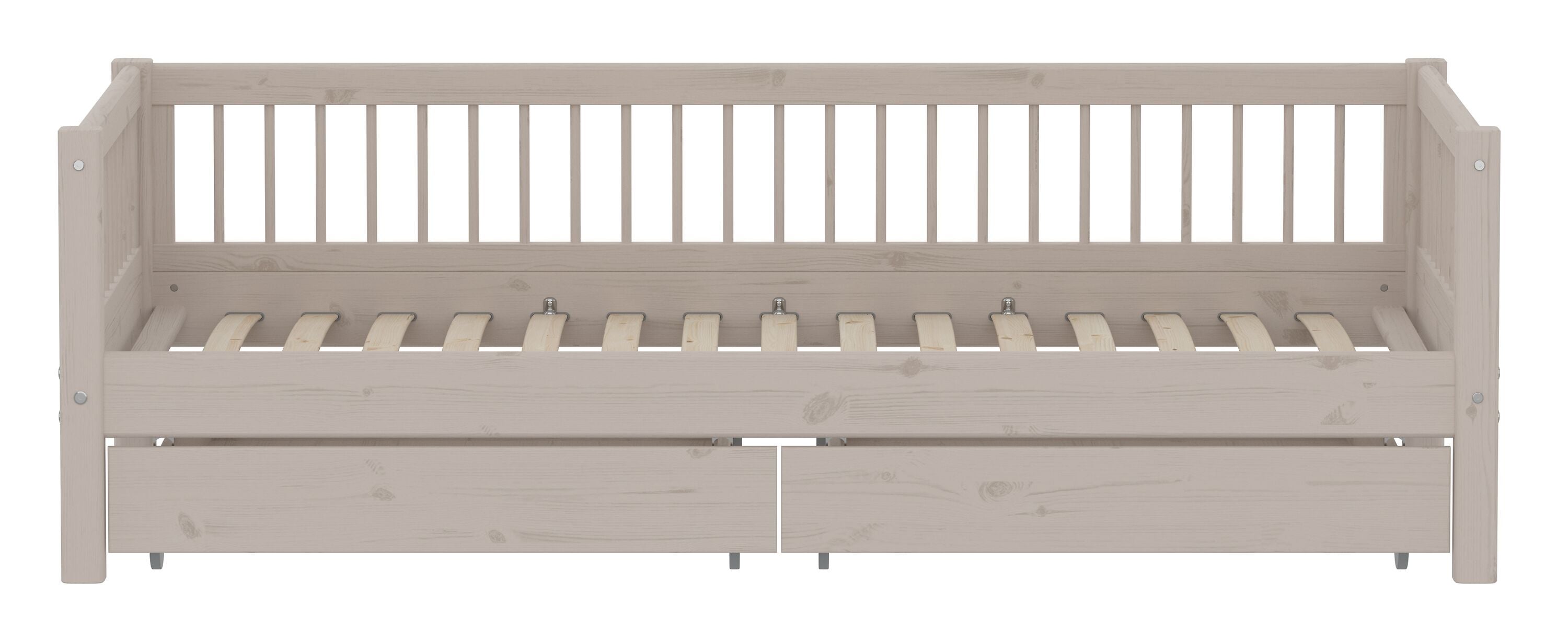 Flexa CLASSIC Kombibett - Grau / B: 100.0 cm x T: 210.0 cm x H: 67.0 cm