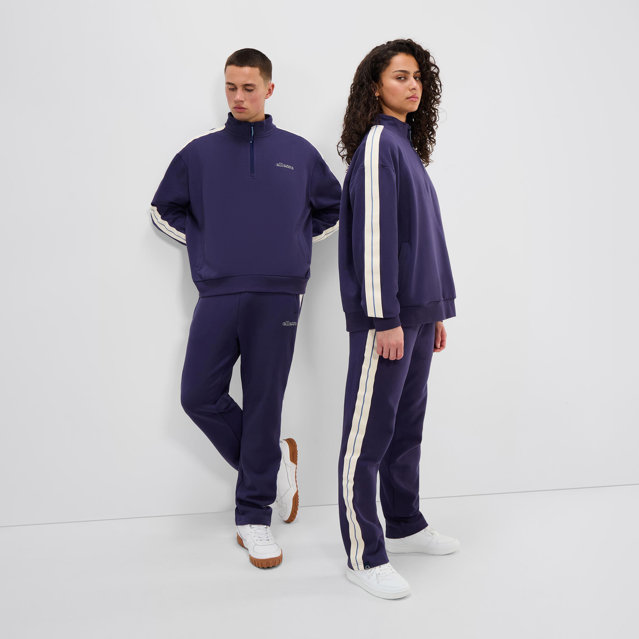 Ellesse Pilton 1/2 Zip Sweat-shirt Hommes - Bleu Foncé