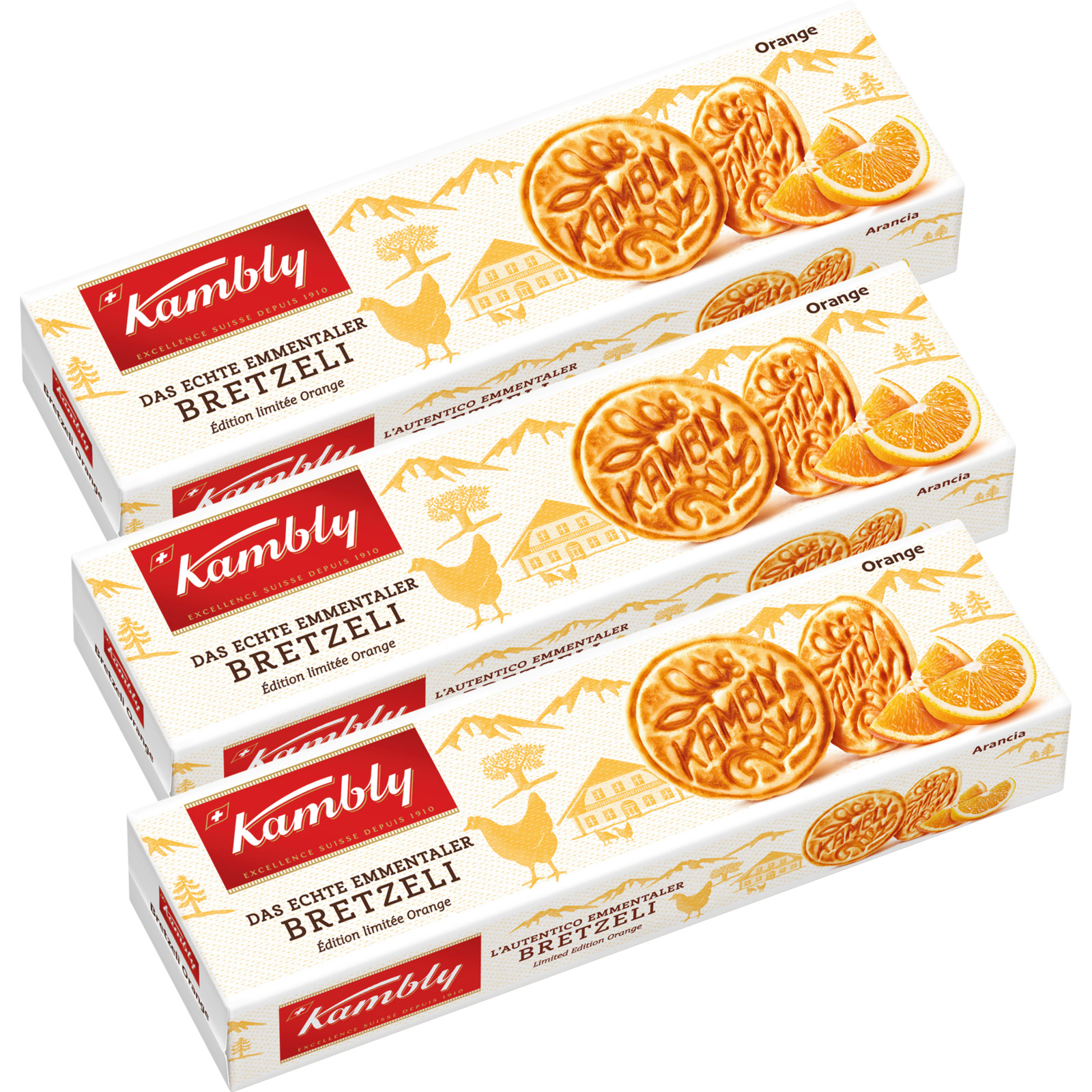 Kambly Bretzeli Orange 3x115g