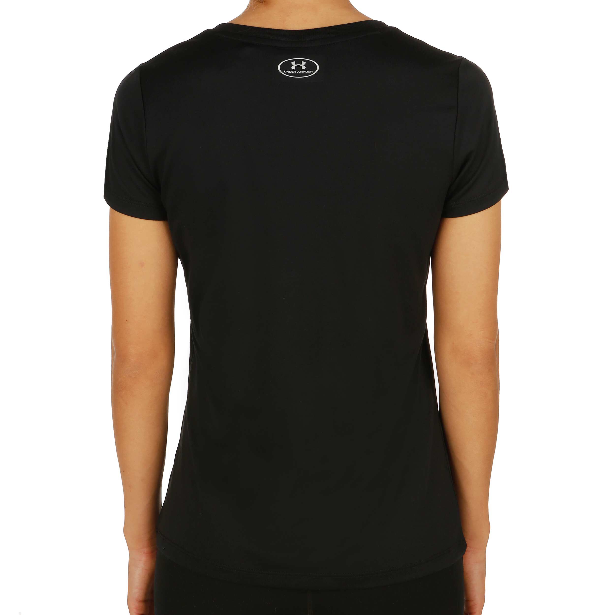 Under Armour Tech Solid T-shirt Femmes - Noir , Argent