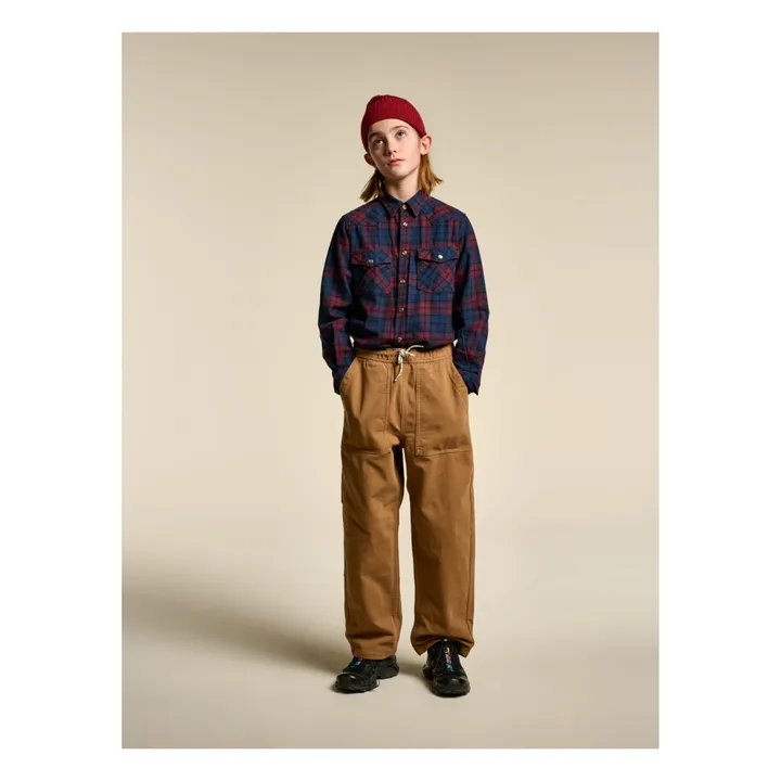 Bellerose Pantalon Droit Velours Poches Painter | Camel