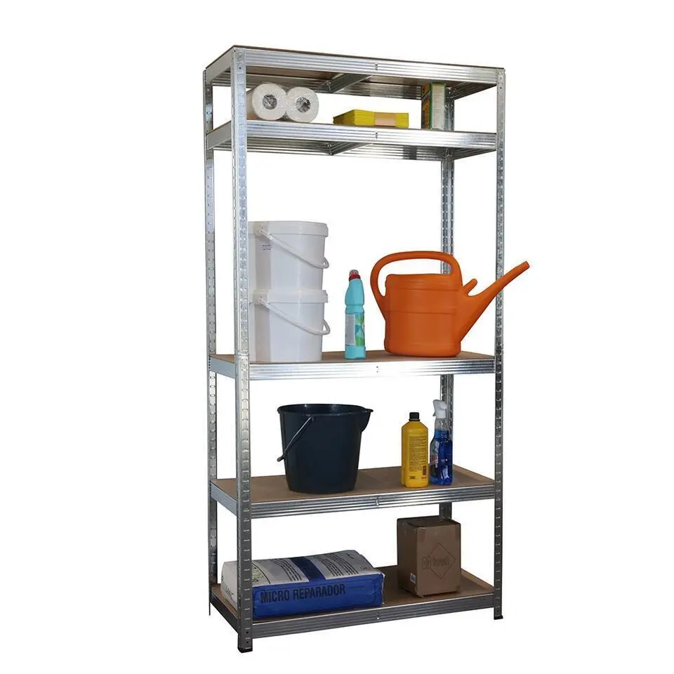 Stellingkast / Magazijnstelling - Zilver - 5 planken