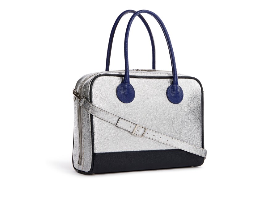 Woody PLUS silver dark-blue blue