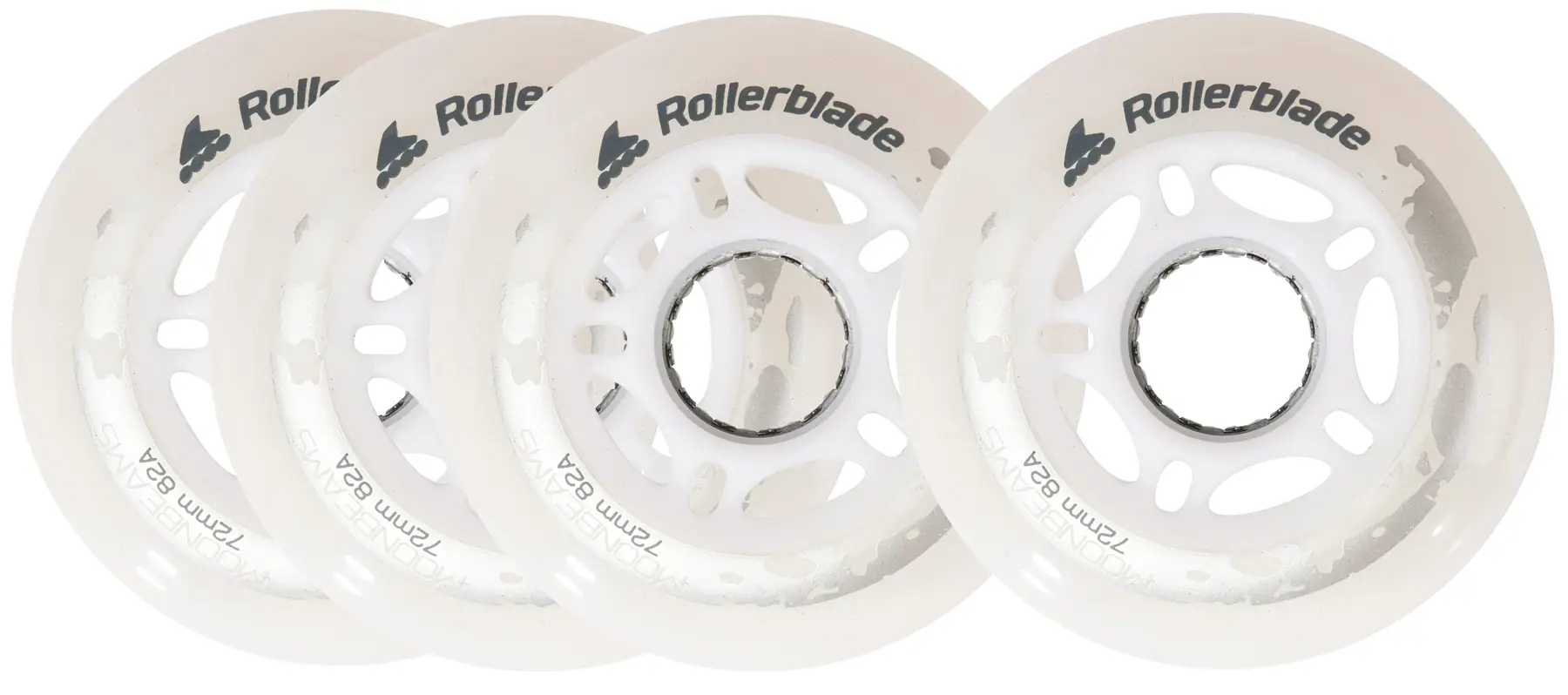 Rollerblade Moonbeam LED Inliner Hjul 4-Pak - Inliners Rulleskøjter