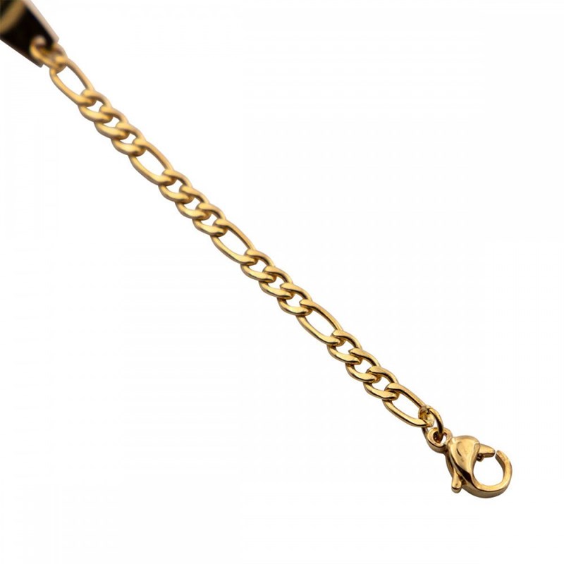 Gourmette Bracelet Femme Acier Doré