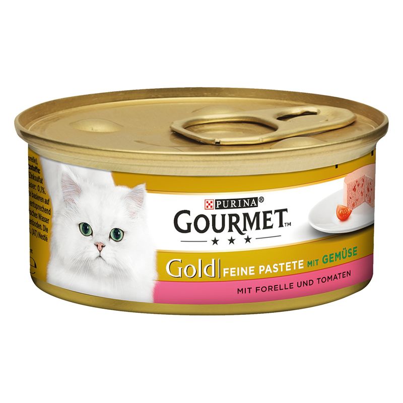 Lot 4 saveurs Gourmet Gold Les Mousselines 48 x 85 g sur bitiba.fr