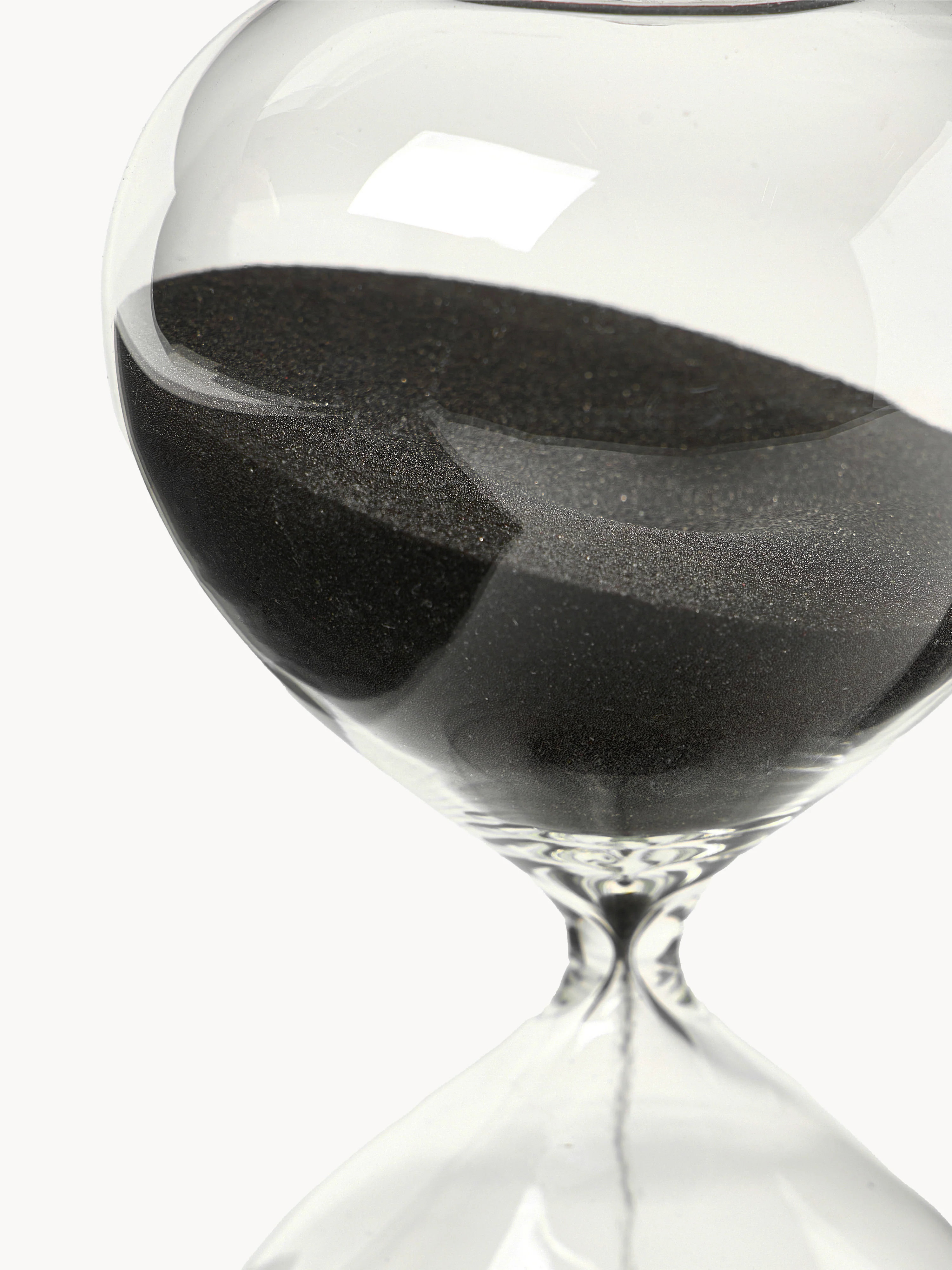 Glazen zandloper Ball, 30 minuten