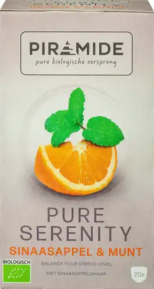 Kruidenthee pure serenity sinaasappel munt