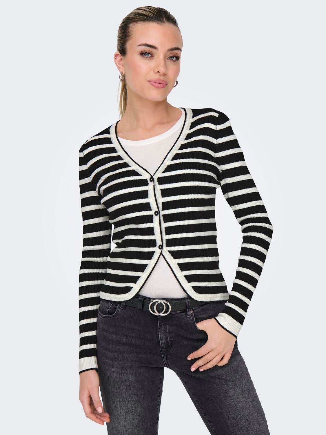 ONLMEDDI Strickjacke Black