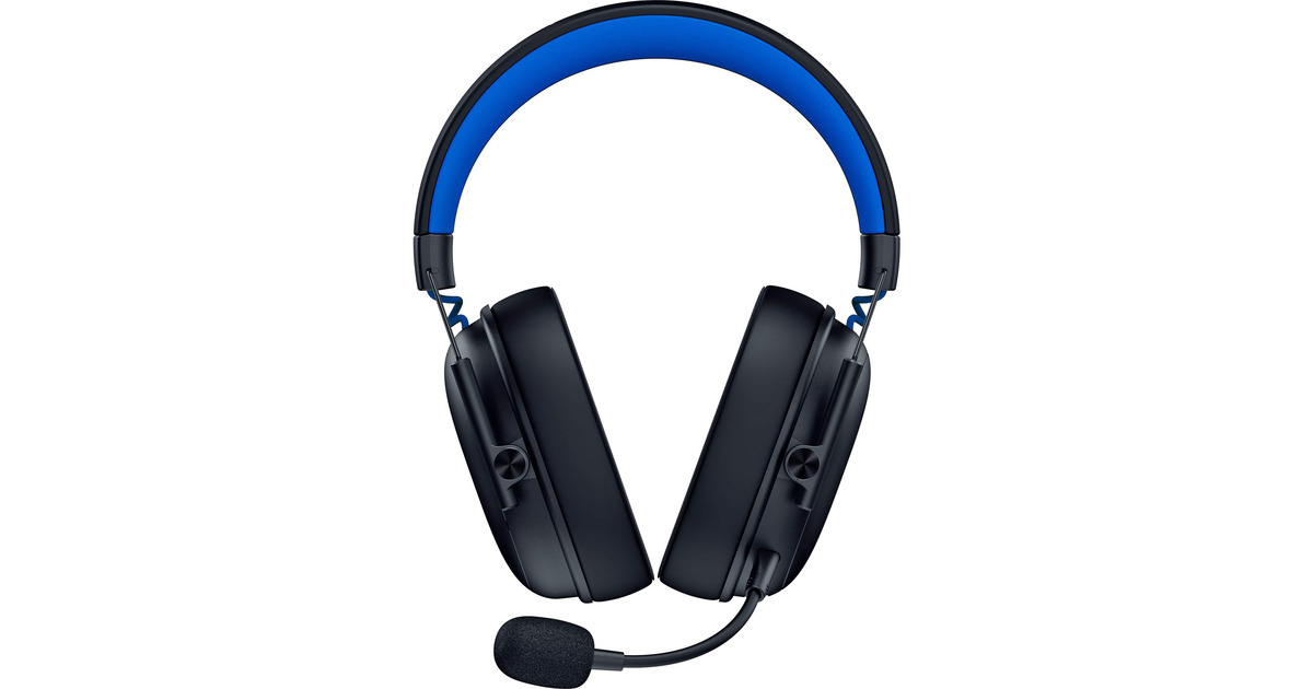 RazerBlackShark V3 X Hyperspeed for PlayStation over-ear gaming headset  (Zwart/blauw, PlayStation 4 en 5, 2.4 GHz / Bluetooth)