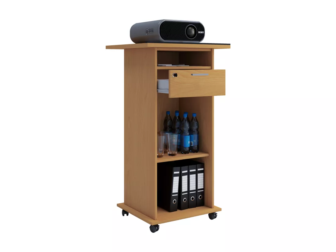 Table Chariot Beamer Projector Rouleaux Neta