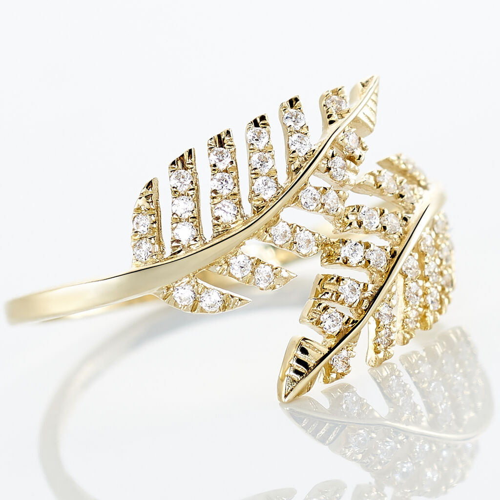 Bague Tourkia Or Jaune Oxyde De Zirconium