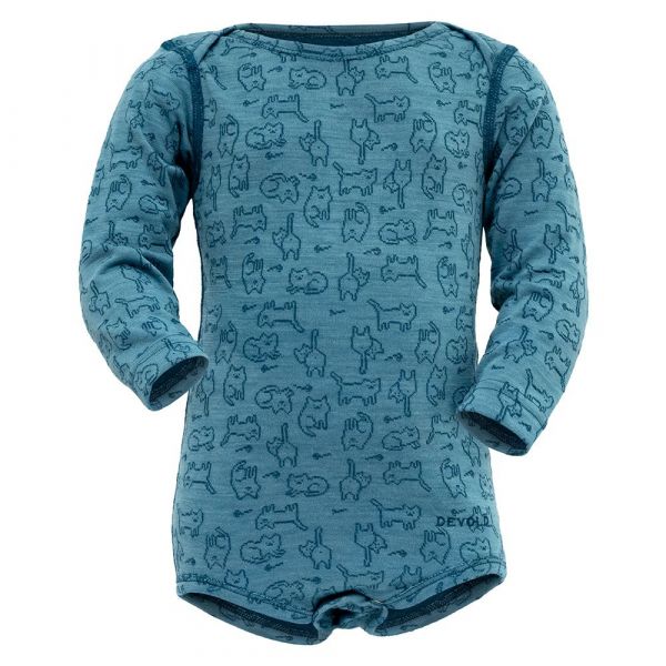 Devold Of Norway Bodie De Manga Comprida Duo Active Merino 4 Meses Moon - 7028567640234