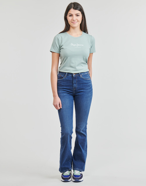 Pepe jeans - SKINNY FIT FLARE UHW - Denim