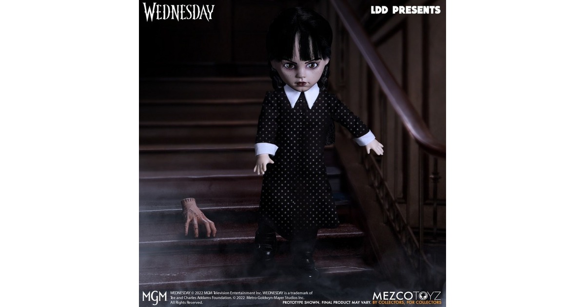 Mezco ToysLiving Dead Dolls: Wednesday Addams 10 inch Action Figure Speelfiguur