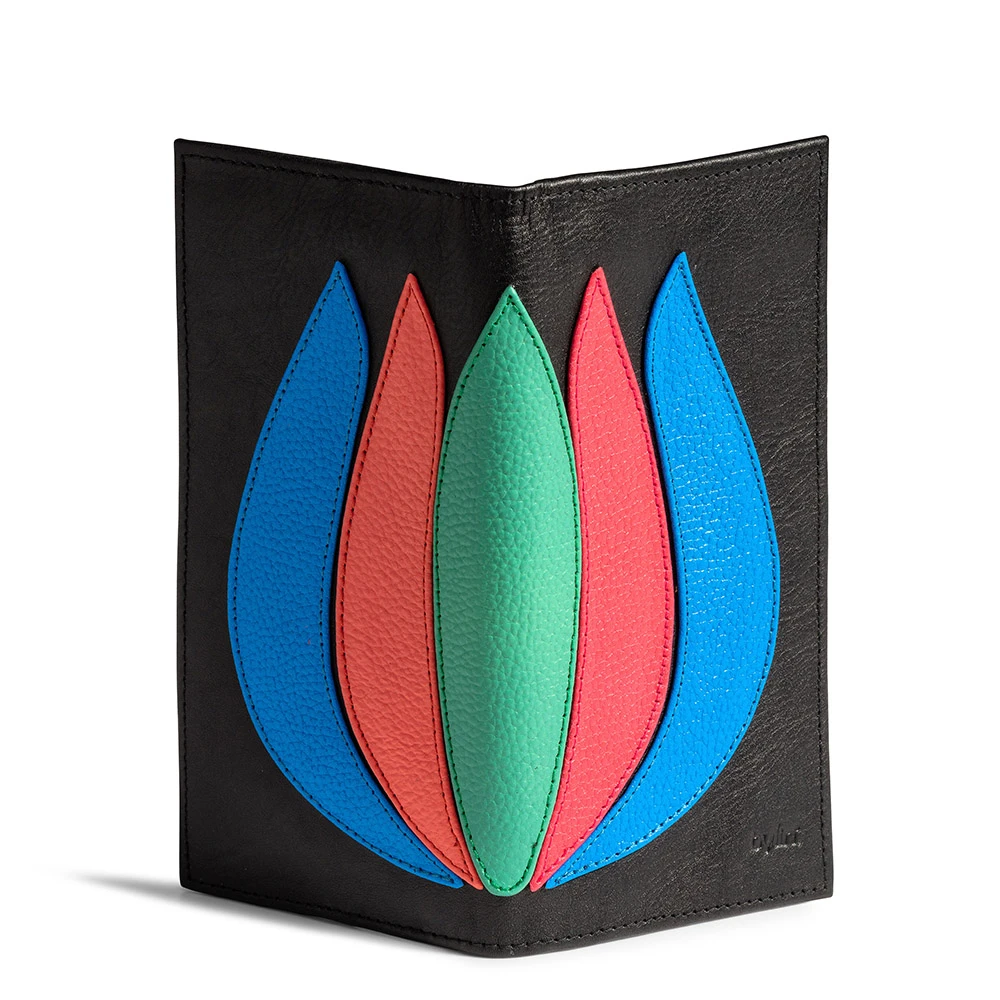 Tulip Wallet Flat Black / Multi 