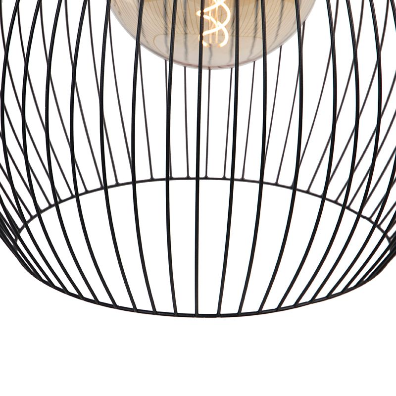 Design ronde hanglamp zwart 50 cm - Dos
