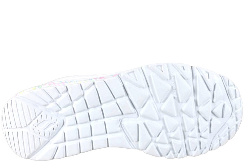 SKECHERS UNO LITE - LOVELY LUV SKO I HVIDT PU