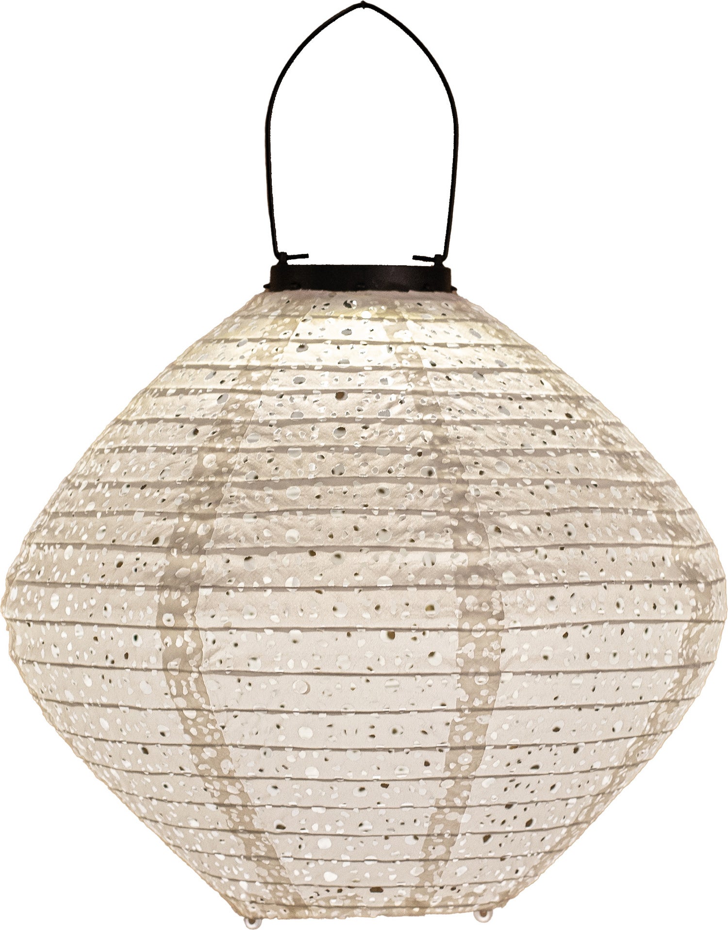 Solar lampion Marrakesh wit D 29 H 25 cm