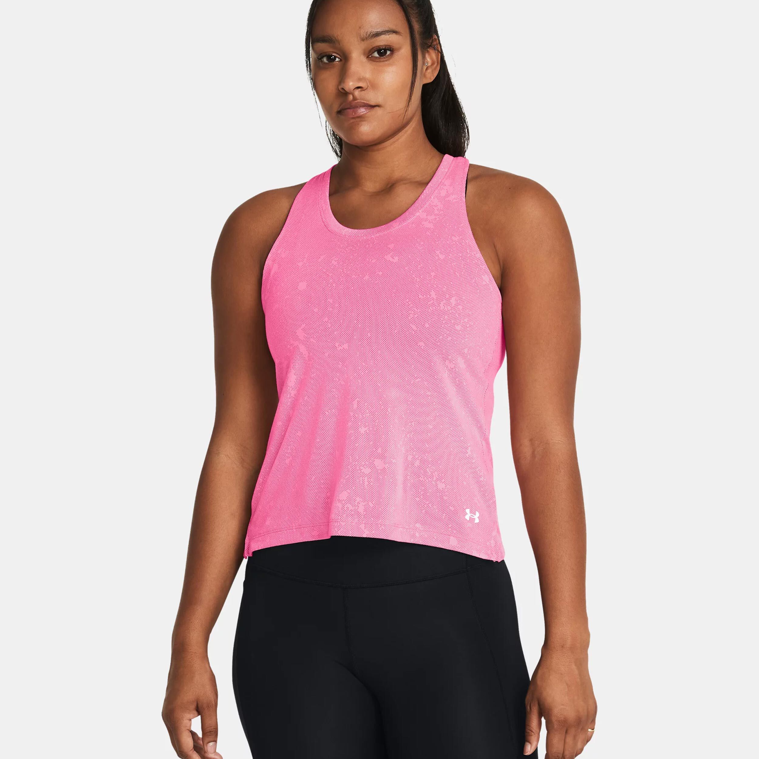 Under Armour Streaker Splatter Singlet Maillot De Course Femmes - Pink