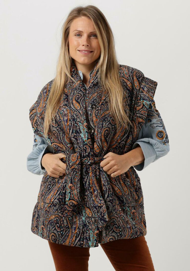 ANTIK BATIK multi antik batik gilet elvis biggilet