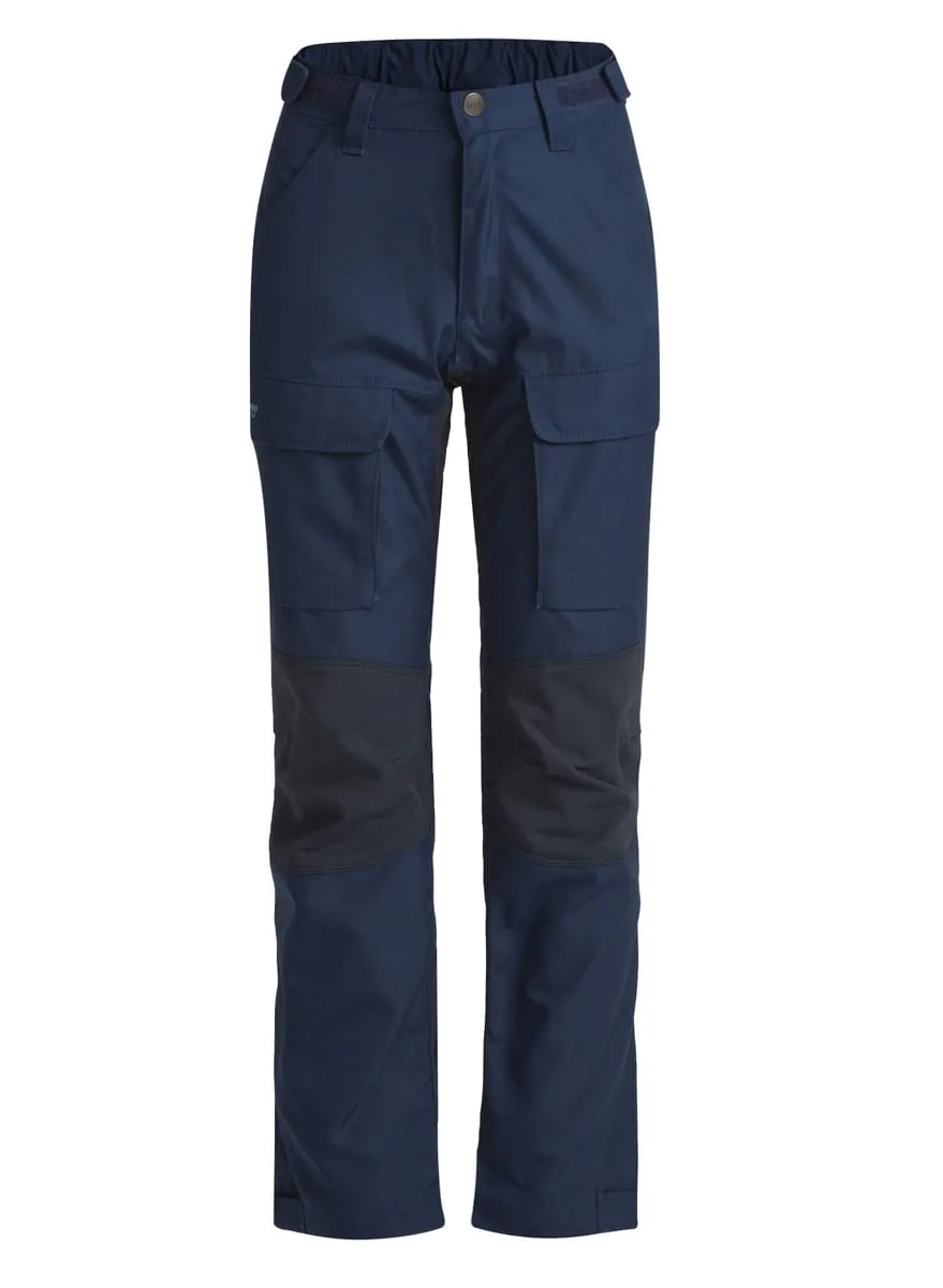 Lundhags Juniors' Fulu Rugged Stretch Hybrid Pant Light Navy/Deep Blue